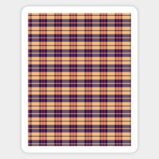 Sunset and Sunrise Aesthetic Daviana 2 Hand Drawn Textured Plaid Pattern Sticker